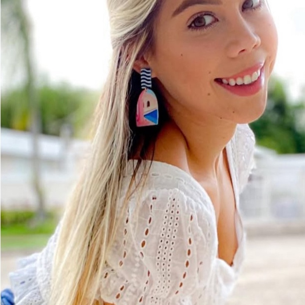 Colorful Geometric Earrings